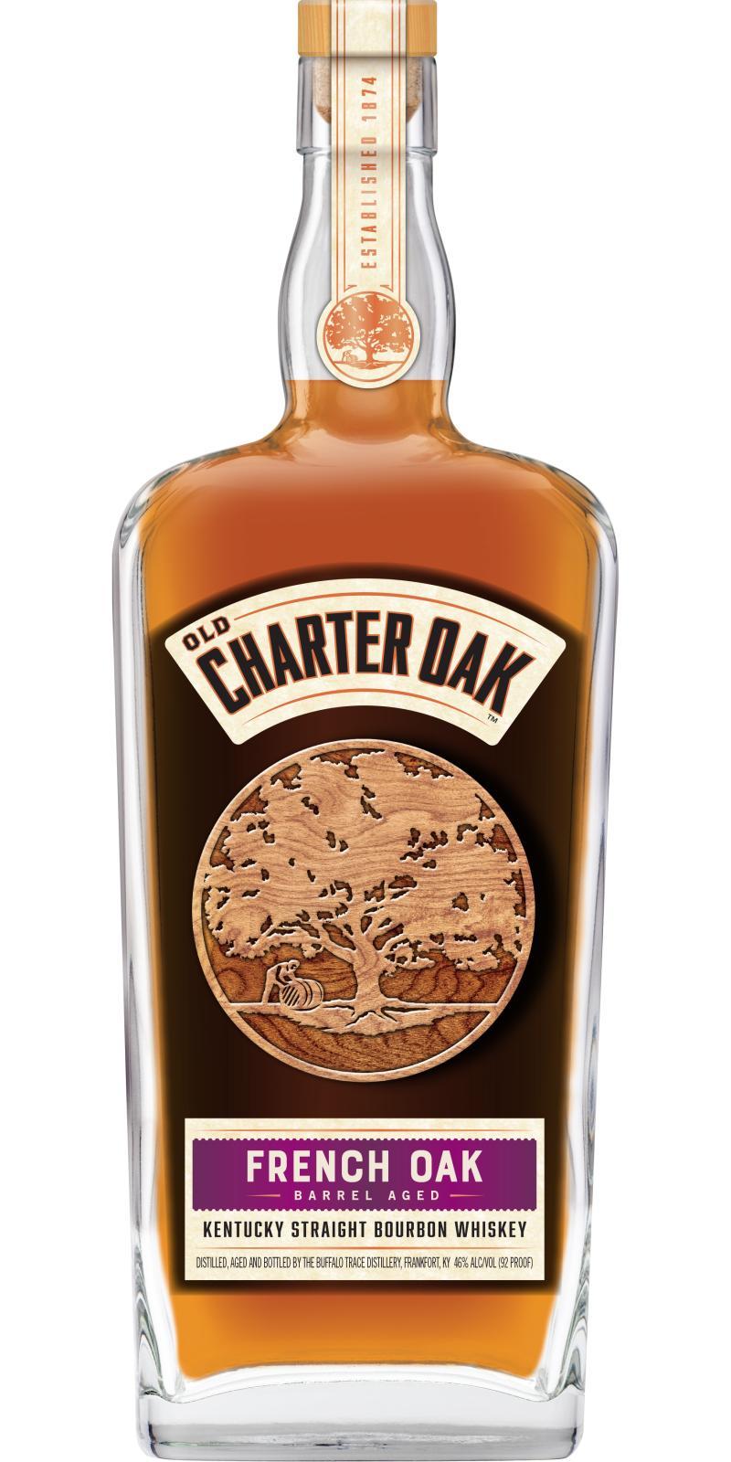 Old Charter Oak French Oak Kentucky Straight Bourbon Whisky