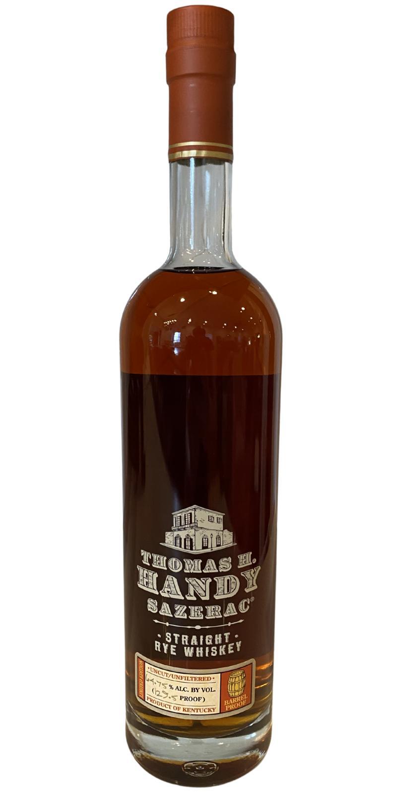 Thomas H. Handy Sazerac 2015 Barrel Proof - 129.5 Proof