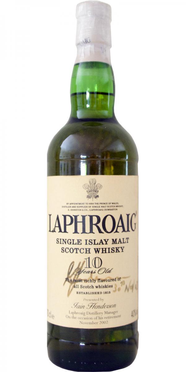 Laphroaig 10-year-old  Iain Henderson