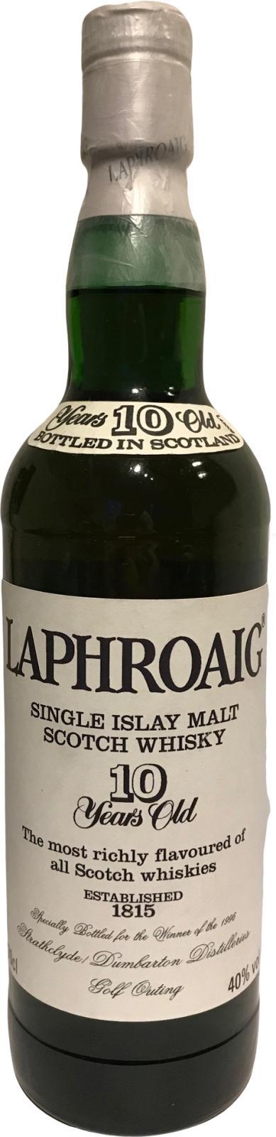 Laphroaig 10-year-old  1996 Strathclyde Dumbarton Distilleries Golf Outing