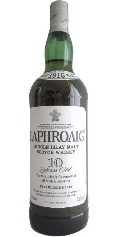 Laphroaig 10-year-old  Single Islay Malt Scotch Whisky