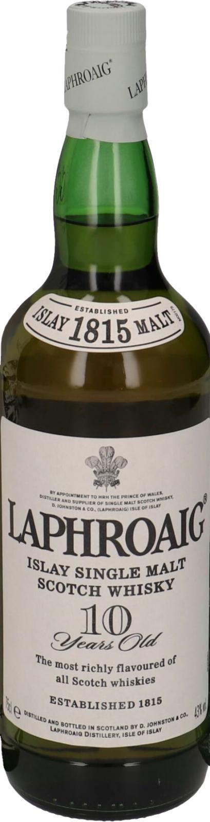 Laphroaig 10-year-old  Islay Single Malt Scotch Whisky
