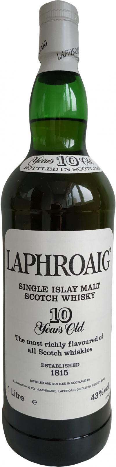 Laphroaig 10-year-old  Single Islay Malt Whisky