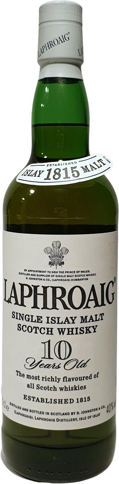 Laphroaig 10-year-old  Single Islay Malt Scotch Whisky