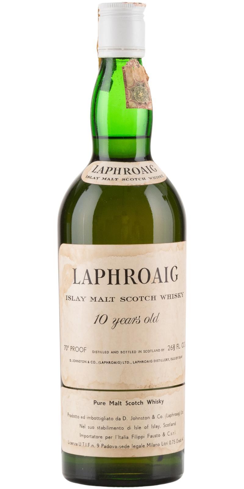 Laphroaig 10-year-old  Islay Malt Scotch Whisky