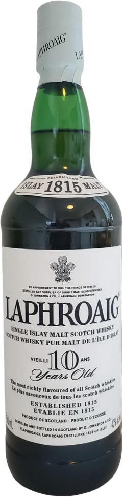 Laphroaig 10-year-old   Islay Single Malt Scotch Whisky