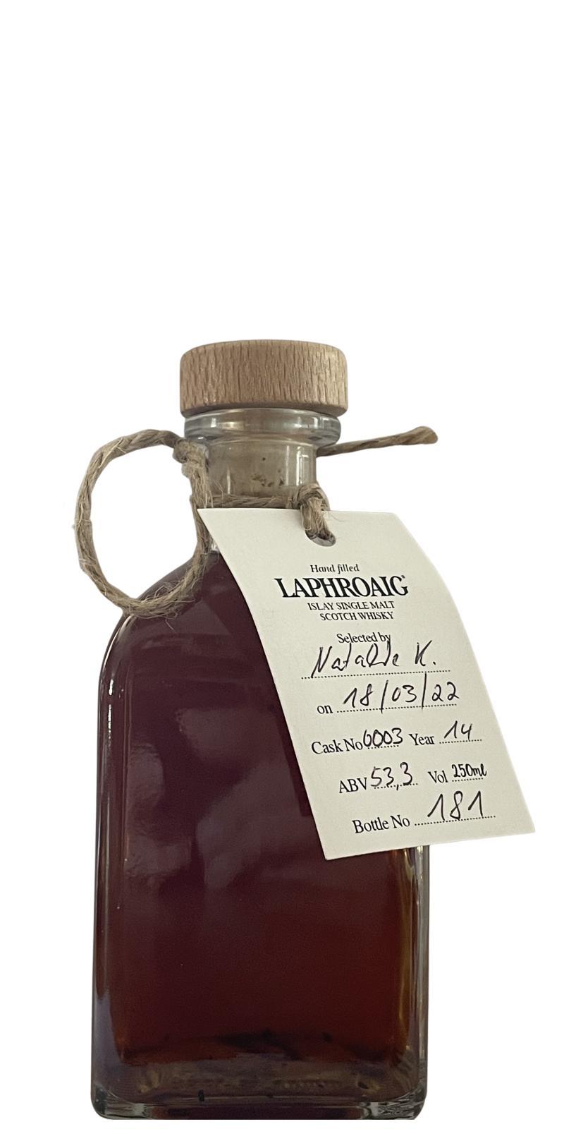 Laphroaig 14-year-old  Handfilled - Distillery only