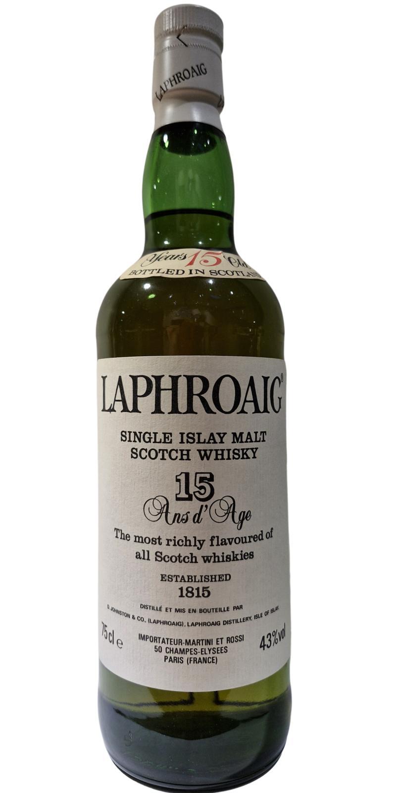 Laphroaig 15-year-old  Single Islay Malt Scotch Whisky