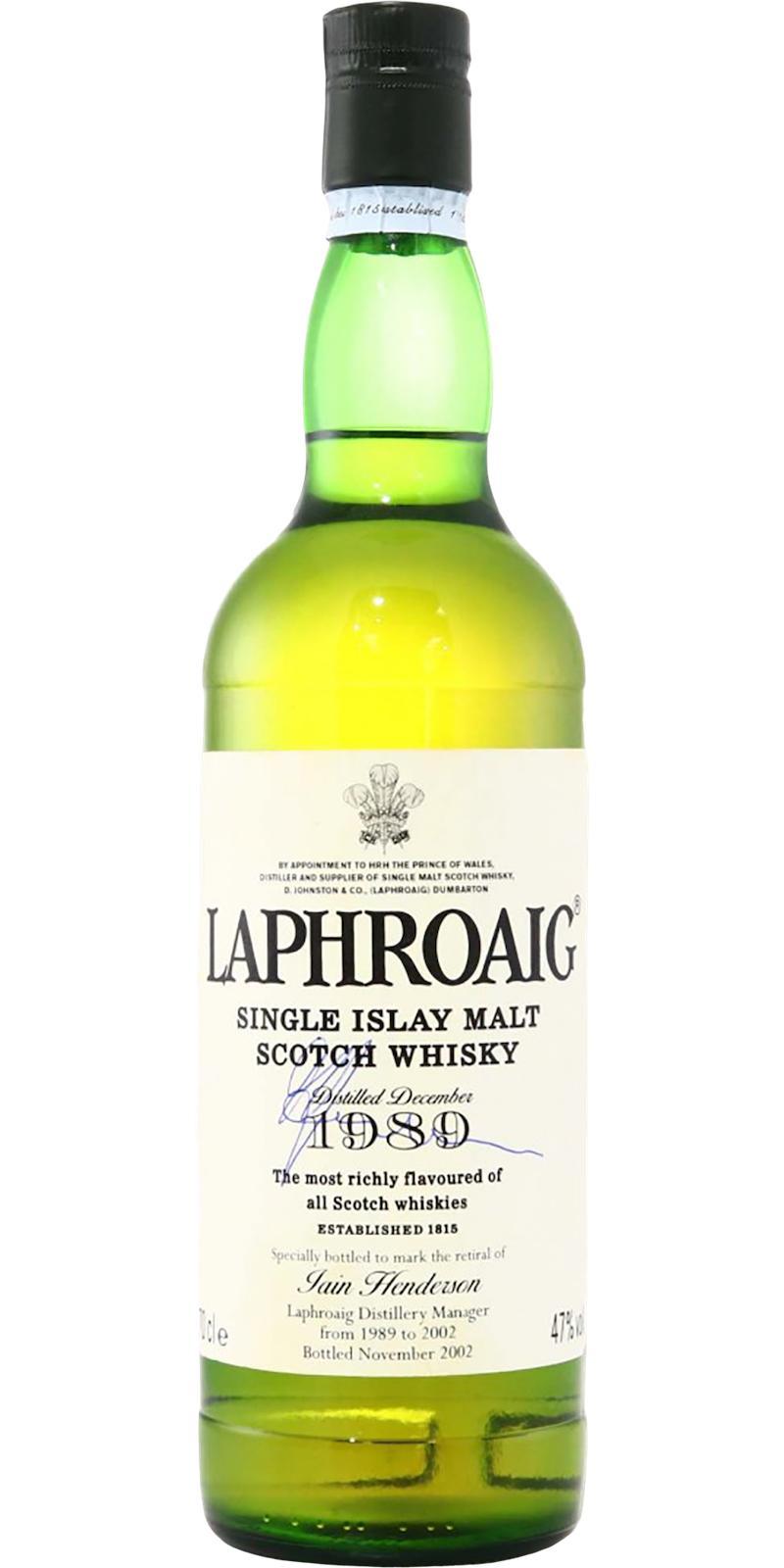 Laphroaig 1989  Iain Henderson Retirement