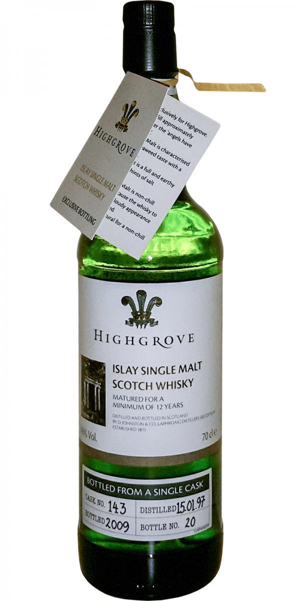 Laphroaig 1997  Highgrove