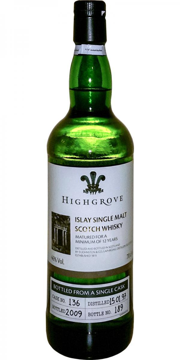 Laphroaig 1997  Highgrove