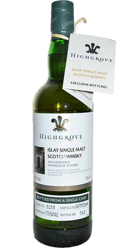 Laphroaig 1999  Highgrove