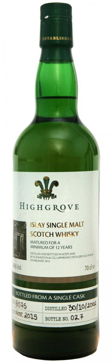 Laphroaig 2002  Highgrove