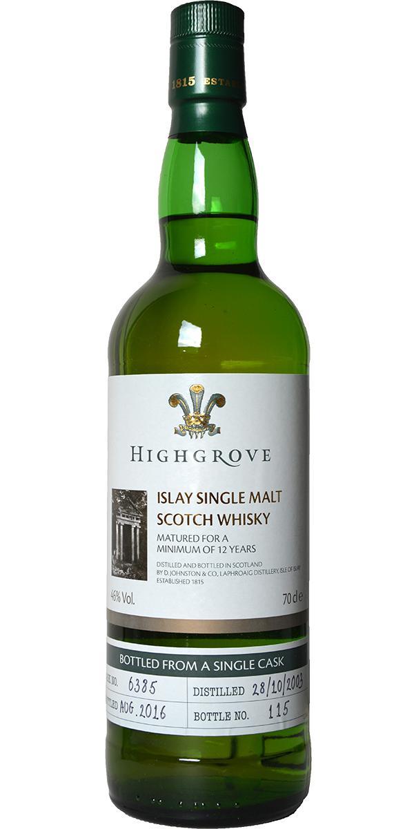 Laphroaig 2003  Highgrove