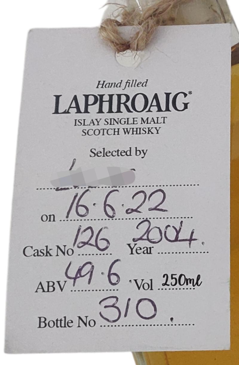 Laphroaig 2004  Handfilled - Distillery only