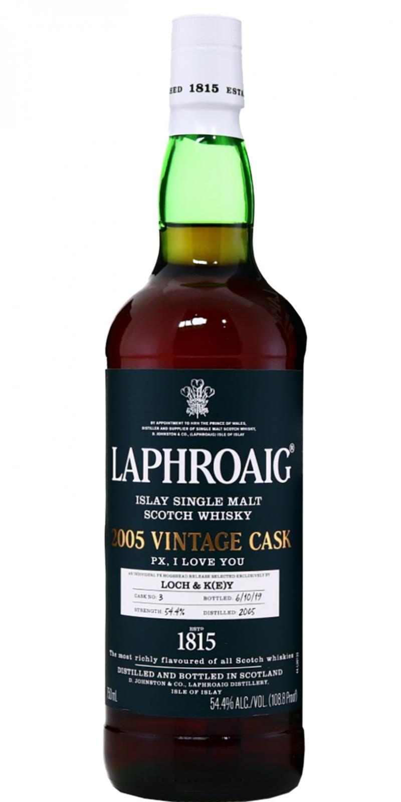 Laphroaig 2005  PX, I love you