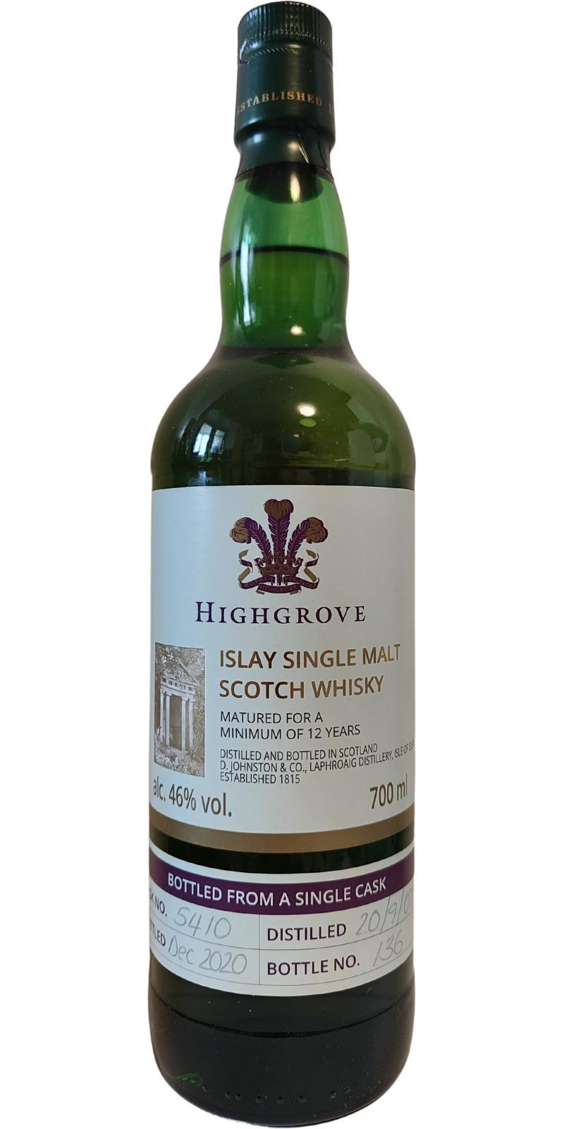 Laphroaig 2007  Highgrove