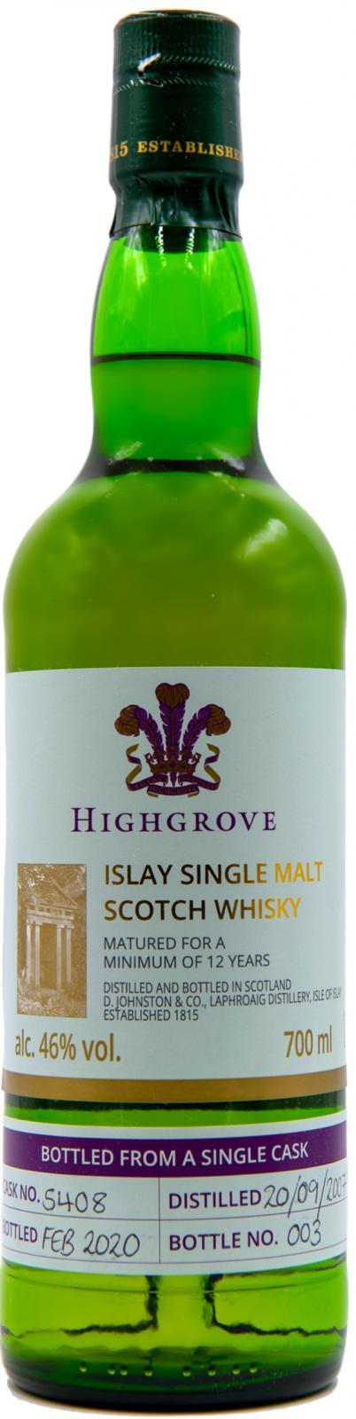 Laphroaig 2007  Highgrove