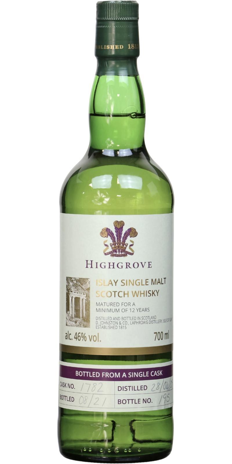 Laphroaig 2009  Highgrove