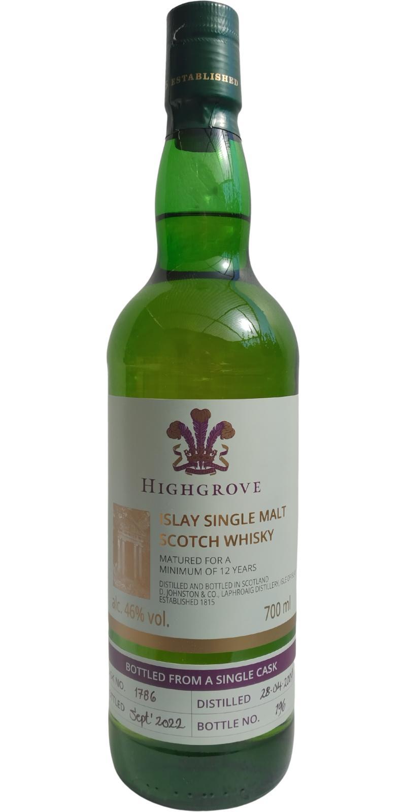 Laphroaig 2009  Highgrove