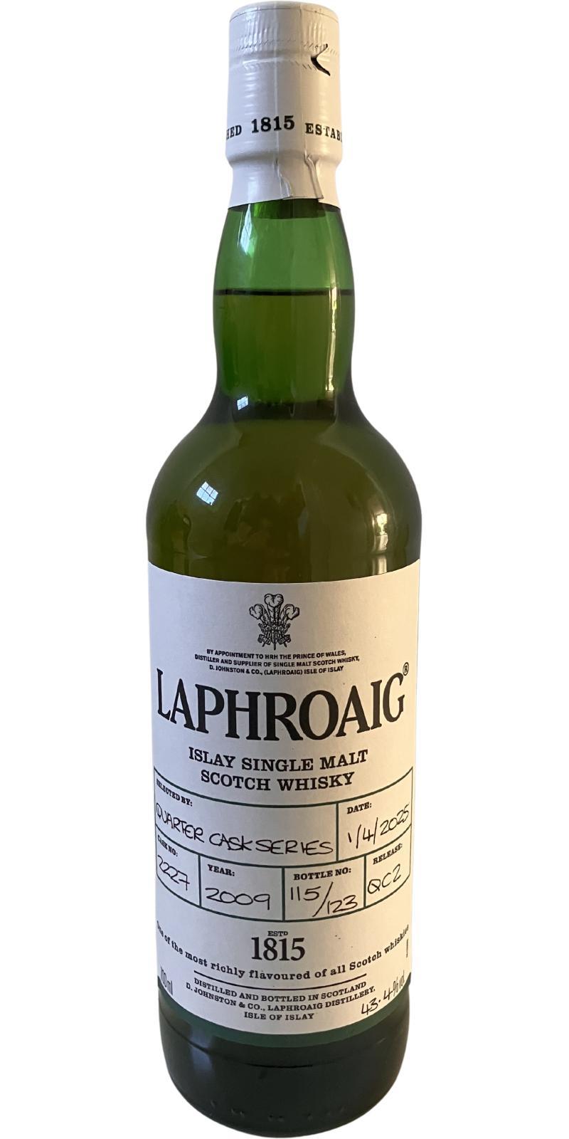 Laphroaig 2009  Laphroaig Team Quarter Cask Series