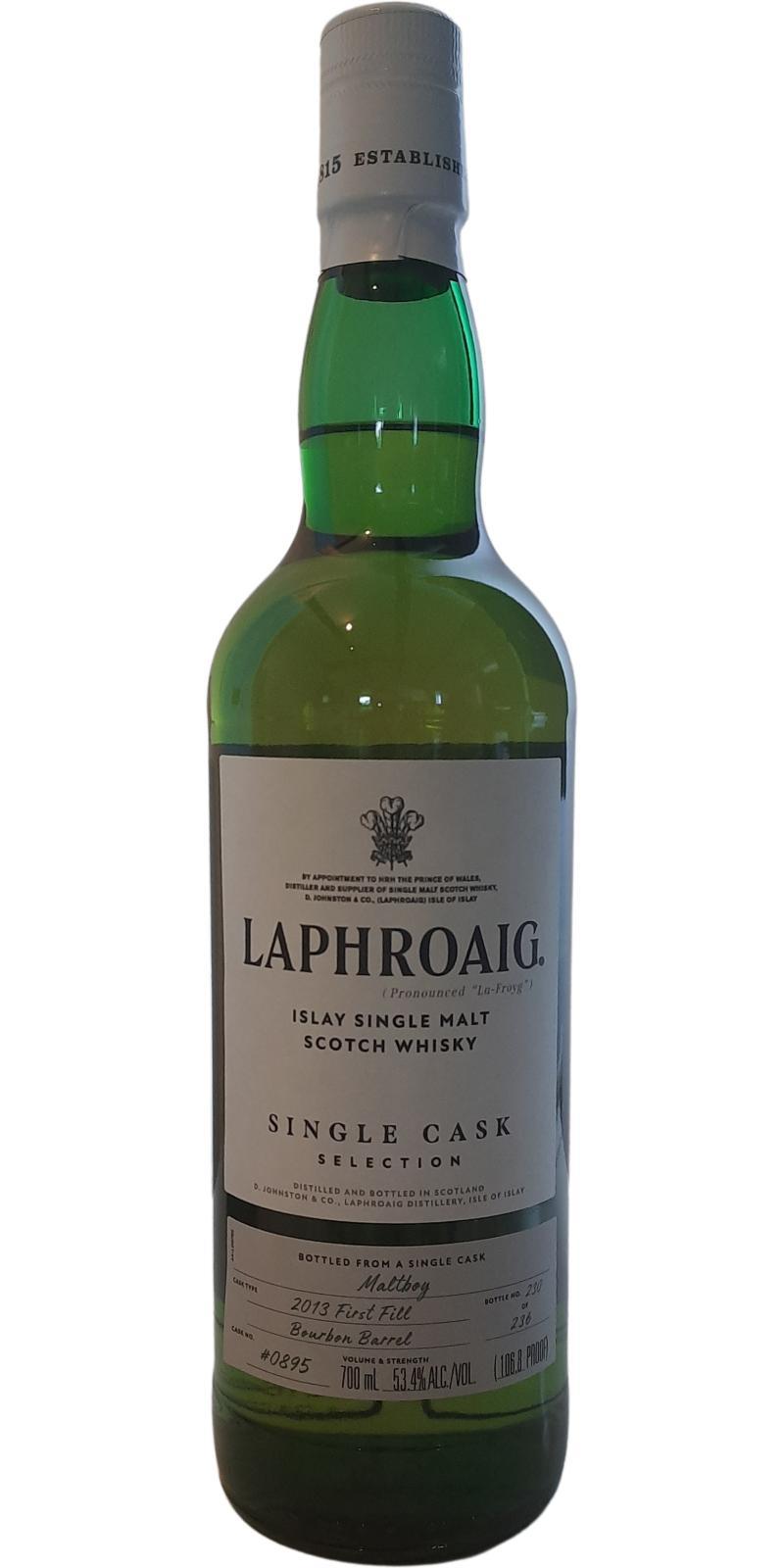 Laphroaig 2013  Single Cask Selection