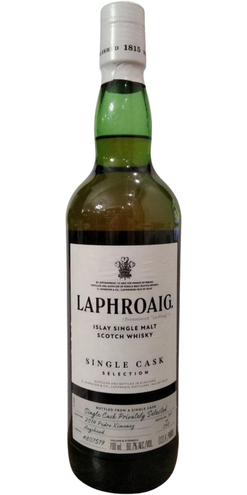 Laphroaig 2014  Single Cask Selection