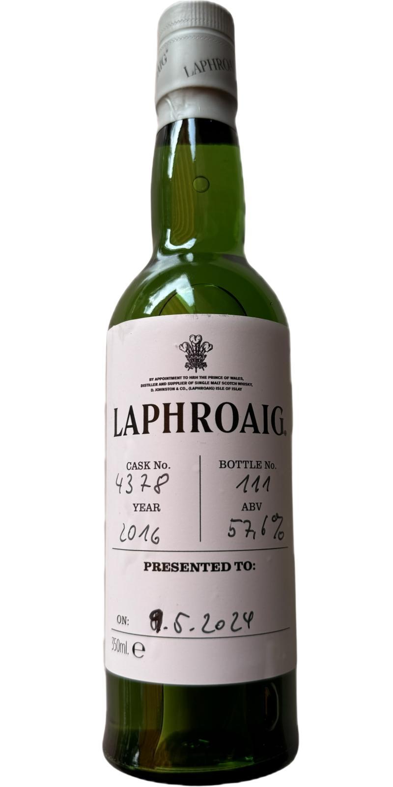 Laphroaig 2016  Handfilled - Distillery only