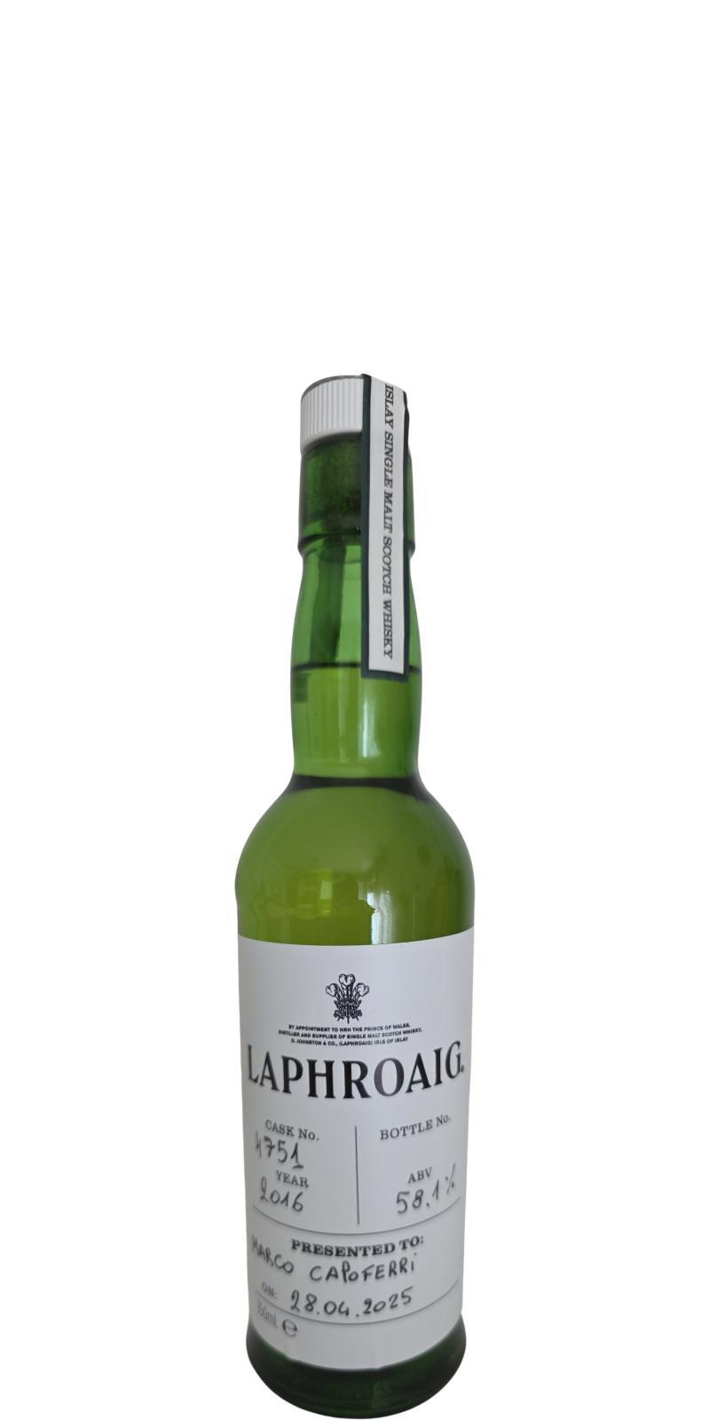 Laphroaig 2016  Handfilled - Distillery only