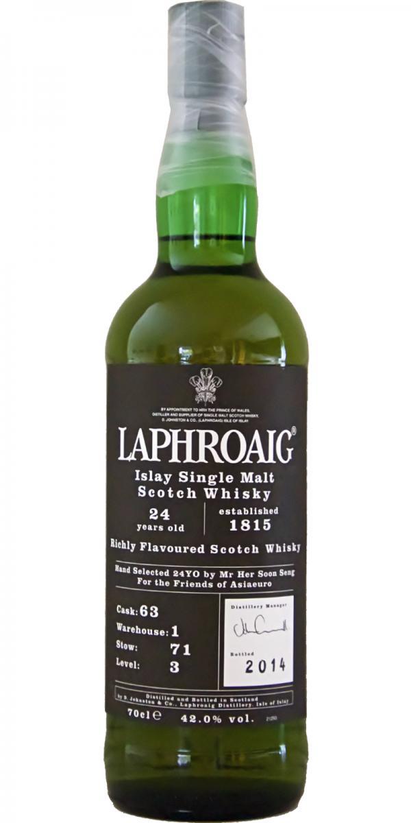 Laphroaig 24-year-old  Warehouse #1