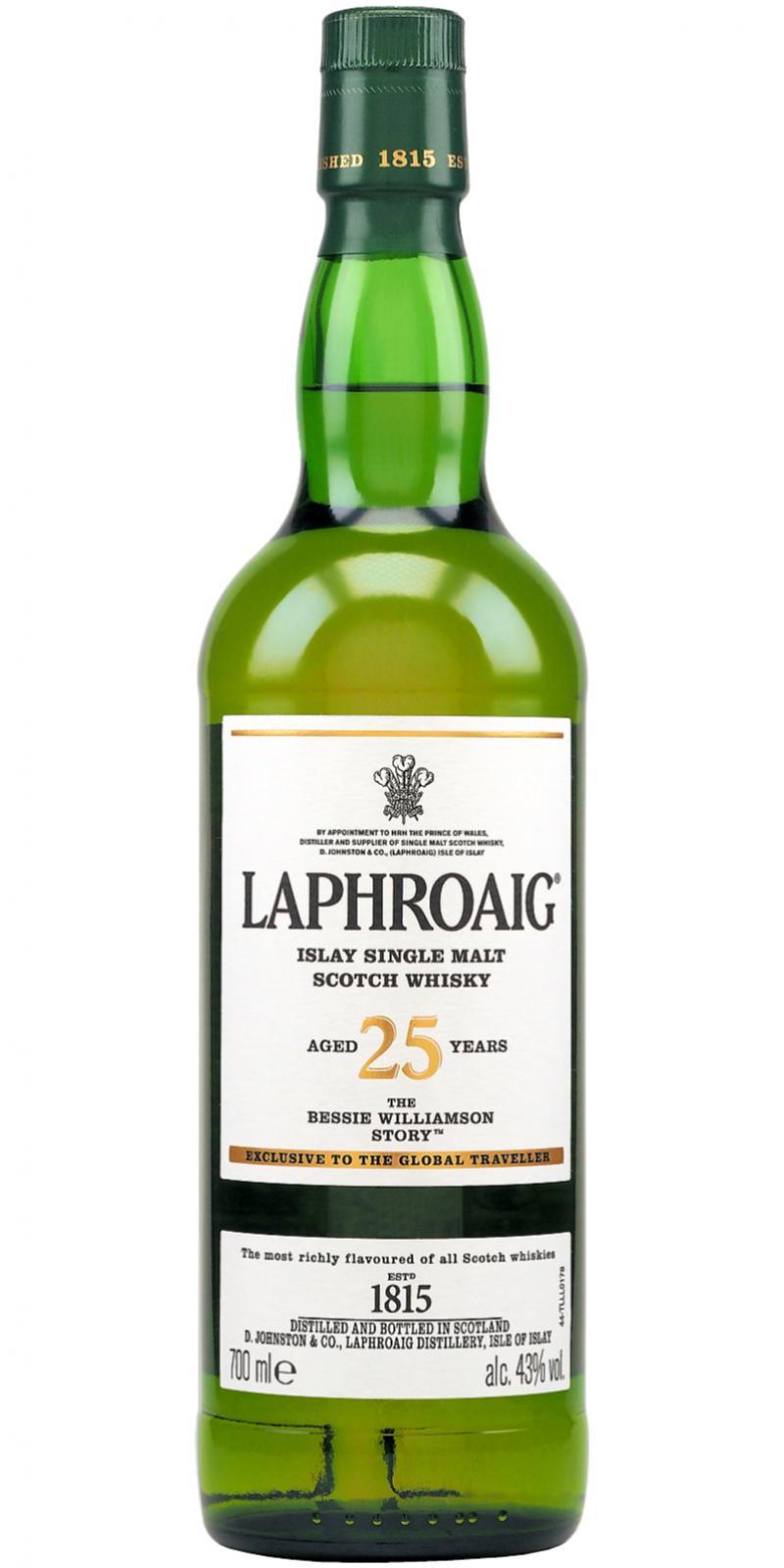 Laphroaig 25-year-old  The Bessie Williamson Story