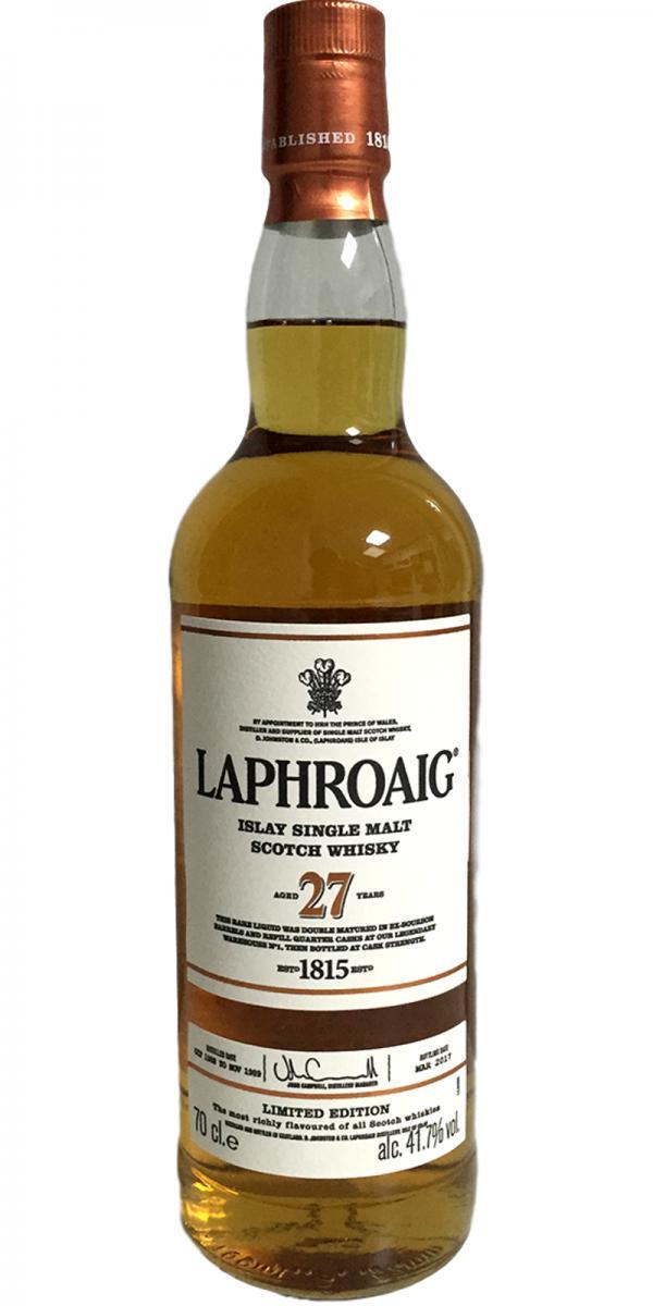 Laphroaig 27-year-old  Limited Edition