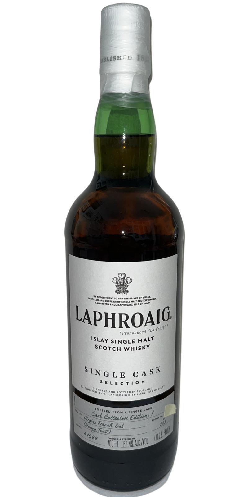 Laphroaig Cask Collectors Edition 1  Single Cask Selection
