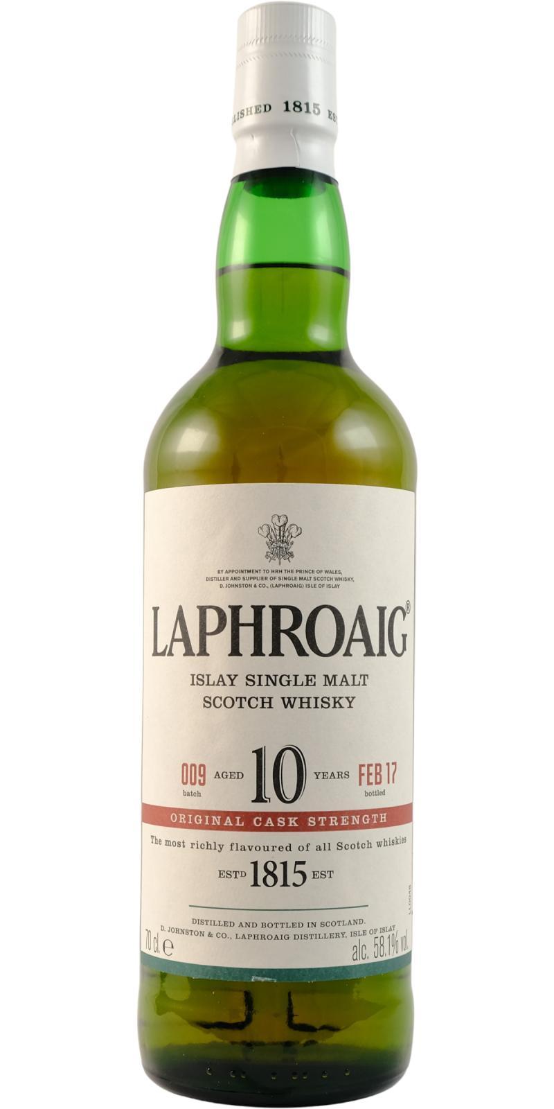 Laphroaig Cask Strength  Batch #009