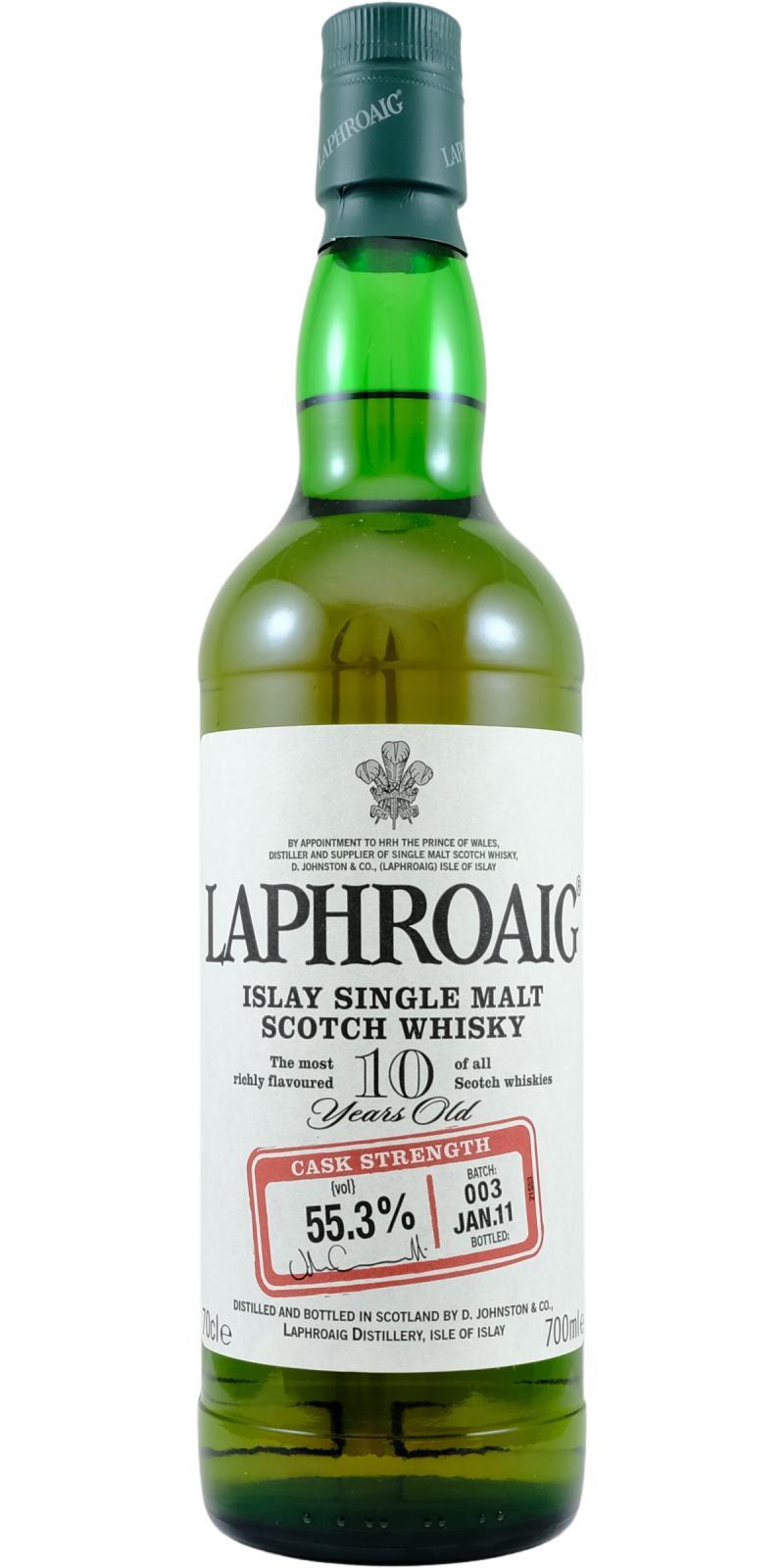 Laphroaig Cask Strength  Batch #003