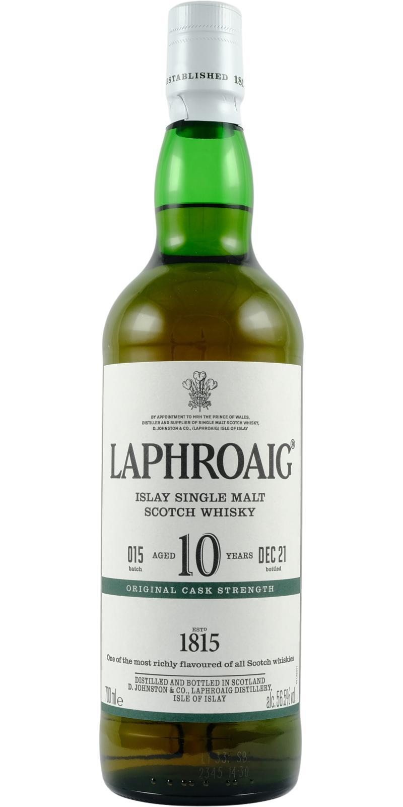 Laphroaig Cask Strength  Batch #015