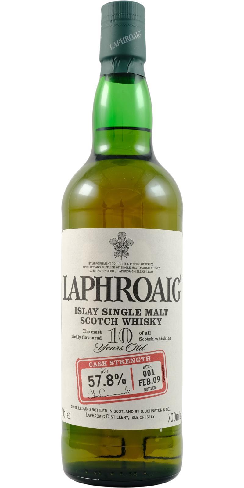 Laphroaig Cask Strength  Batch #001