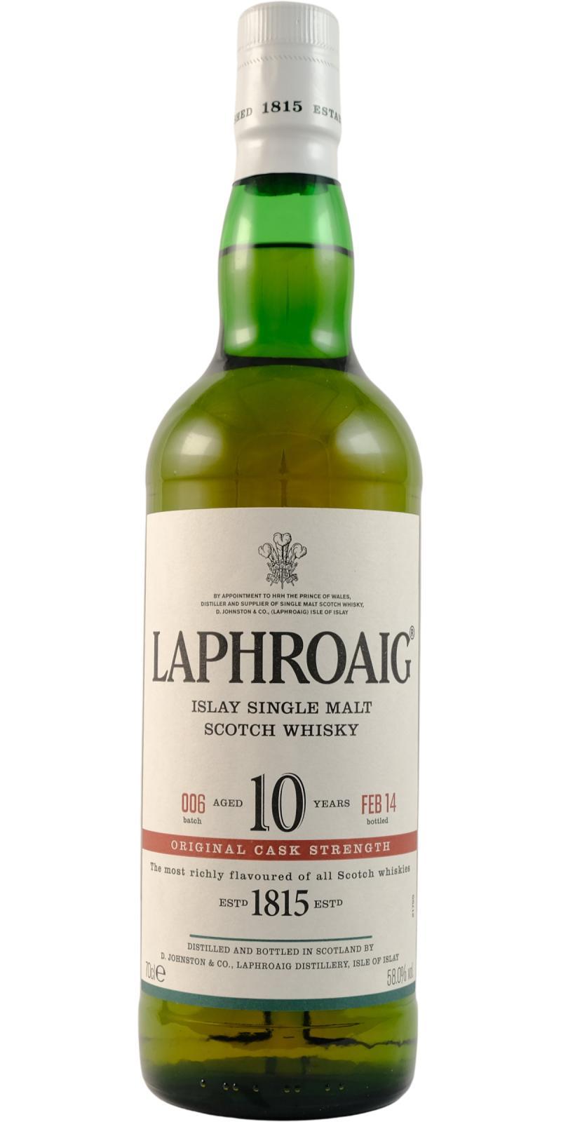 Laphroaig Cask Strength  Batch #006