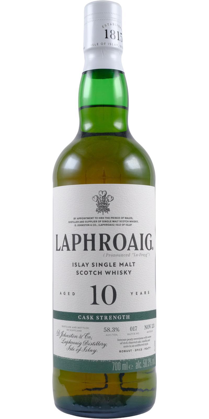 Laphroaig Cask Strength  Batch #017