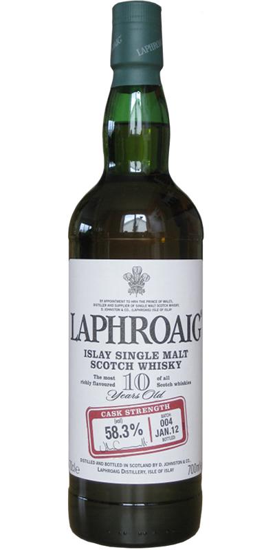 Laphroaig Cask Strength  Batch #004