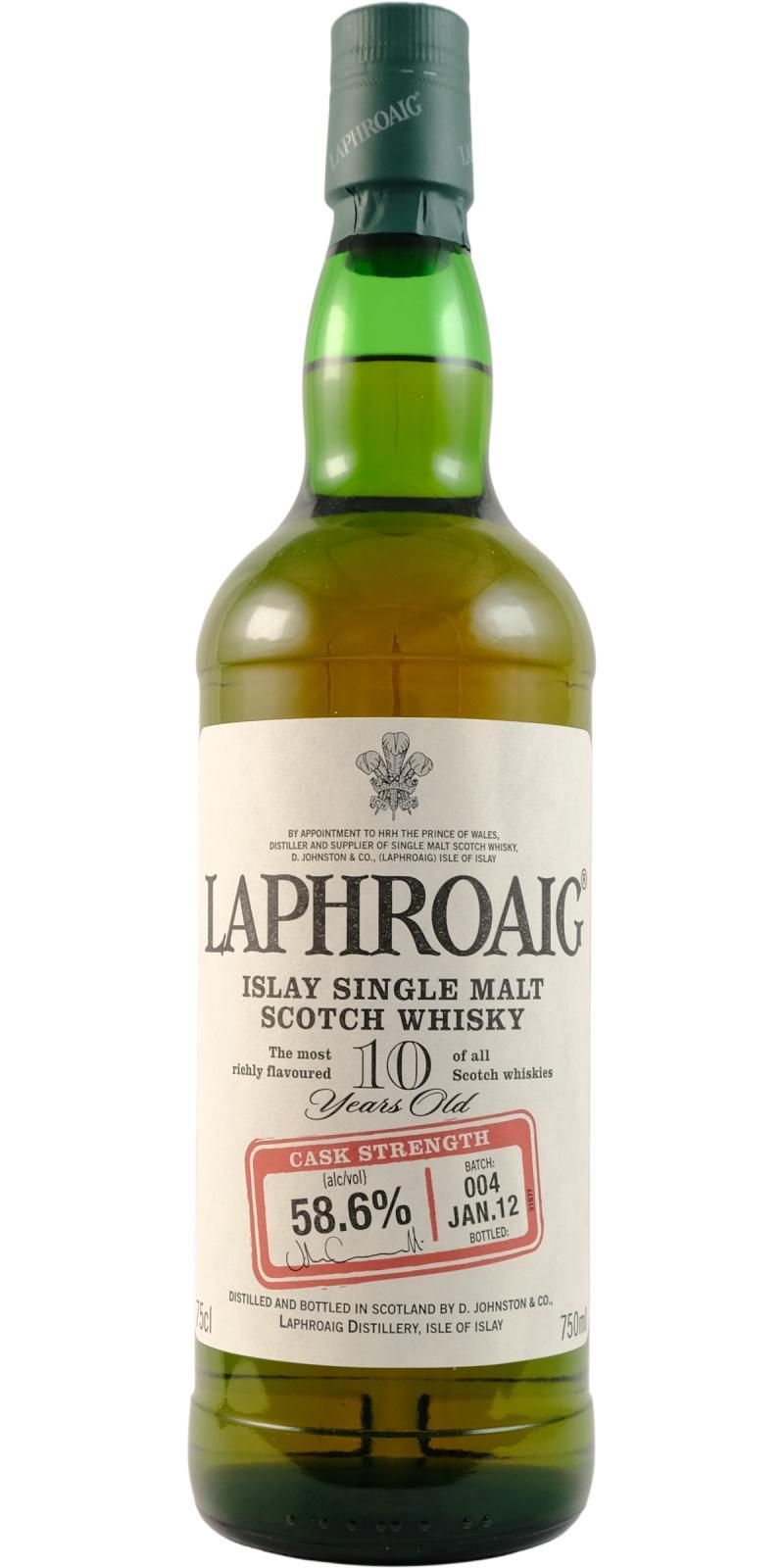 Laphroaig Cask Strength  Batch #004