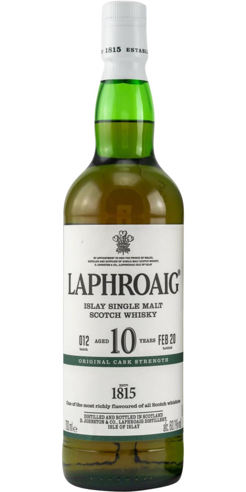Laphroaig Cask Strength  Batch #012
