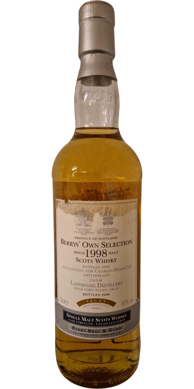 Laphroaig 1998 BR  Berrys' Own Selection