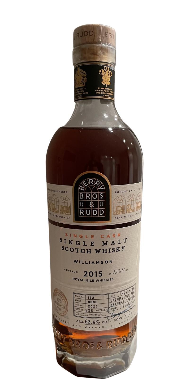Williamson 2015 BR  Single Cask