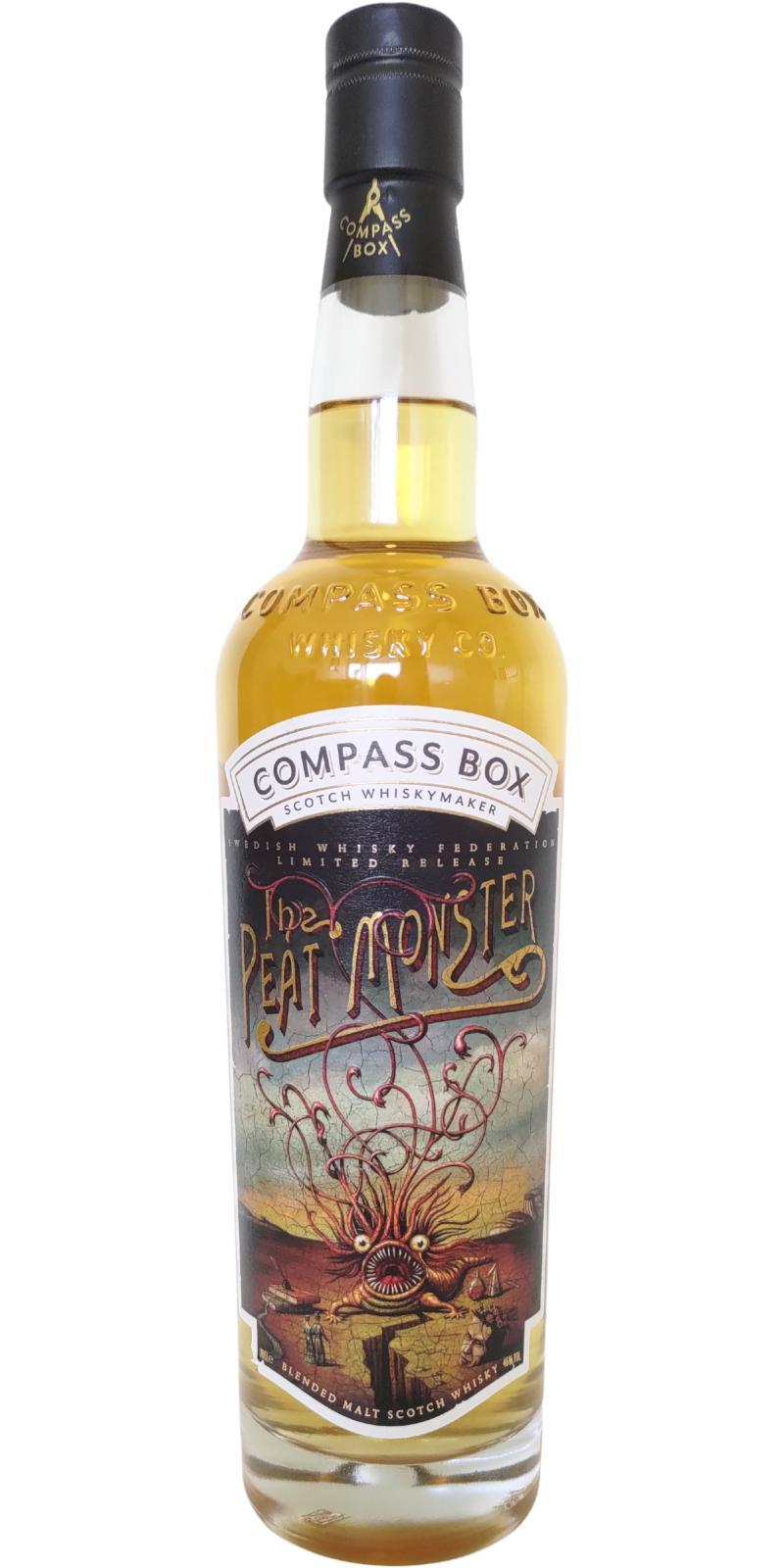 The Peat Monster Swedish Whisky Federation CB  Blended Malt Scotch Whisky