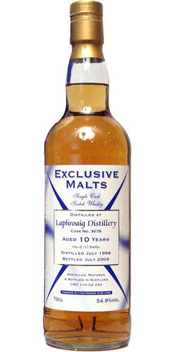 Laphroaig 1996 CWC  Exclusive Malts