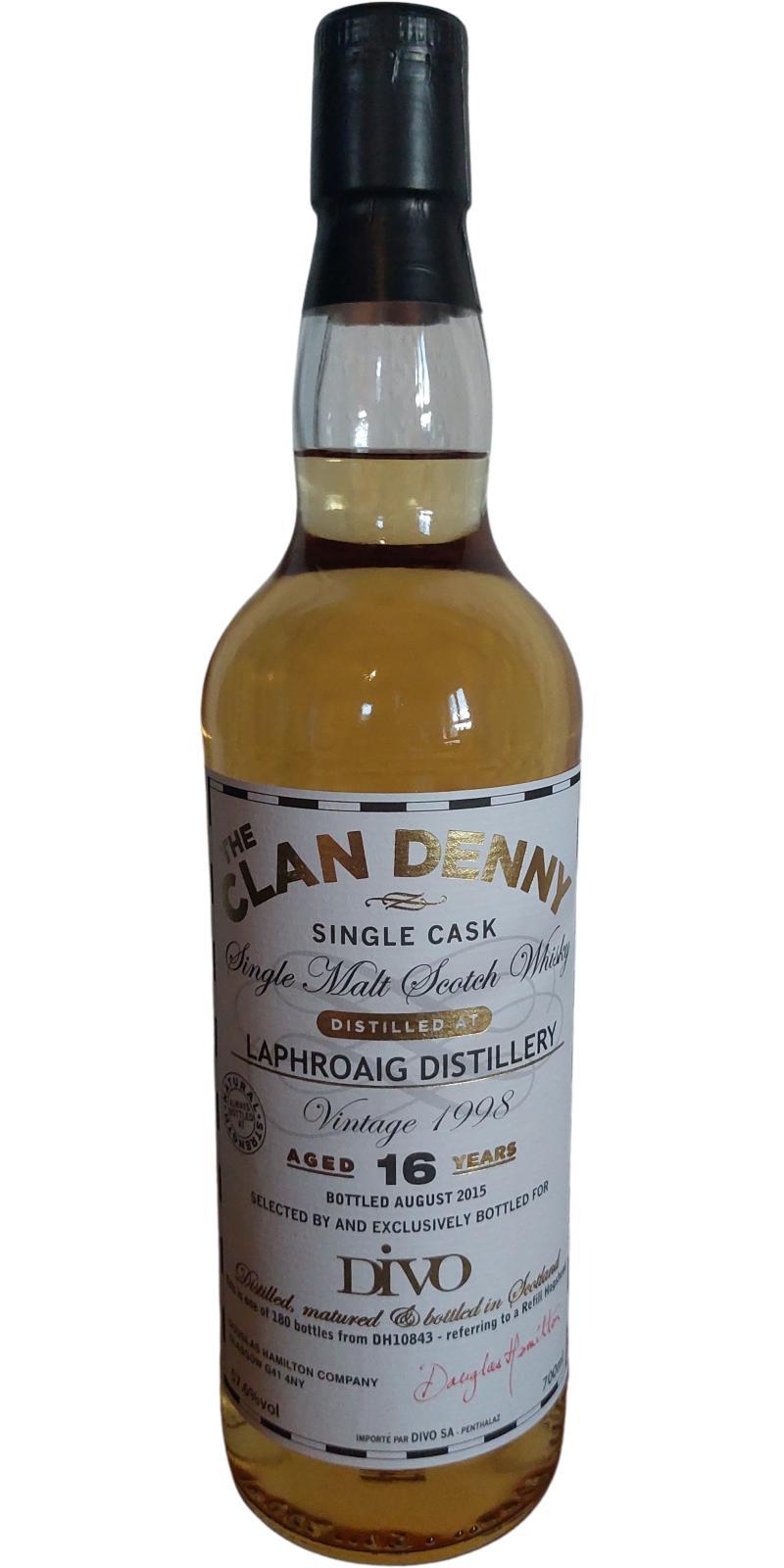 Laphroaig 1998 DH  The Clan Denny