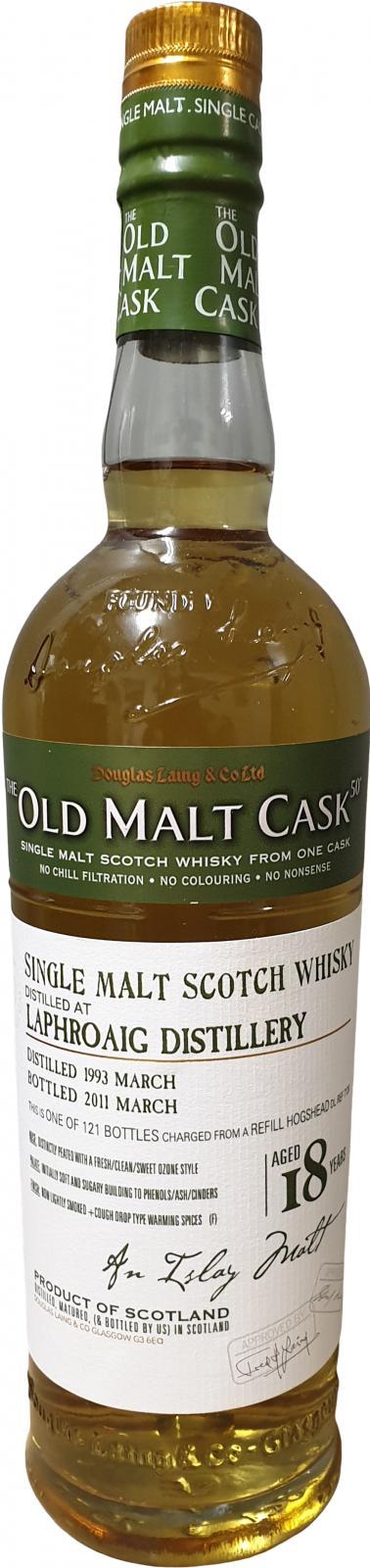 Laphroaig 1993 DL  The Old Malt Cask