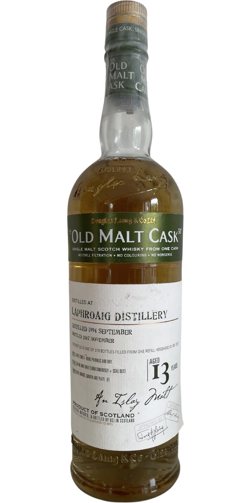 Laphroaig 1994 DL  The Old Malt Cask