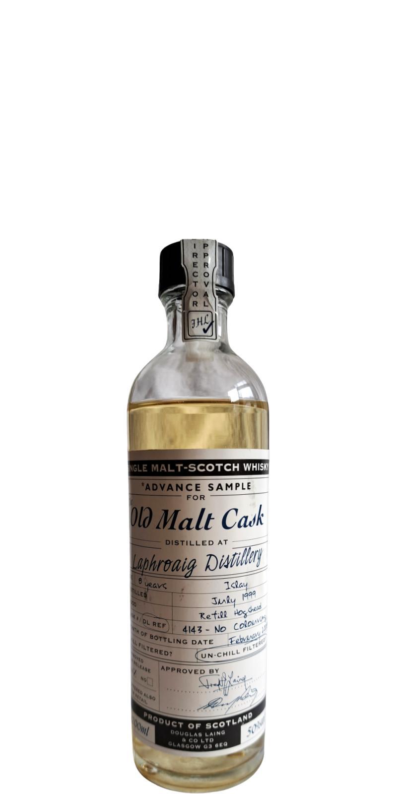 Laphroaig 1999 DL  The Old Malt Cask -  Advanced Sample